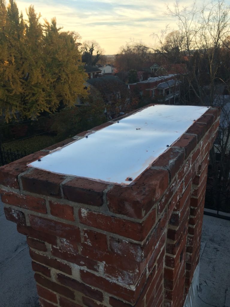 A tightly-capped chimney