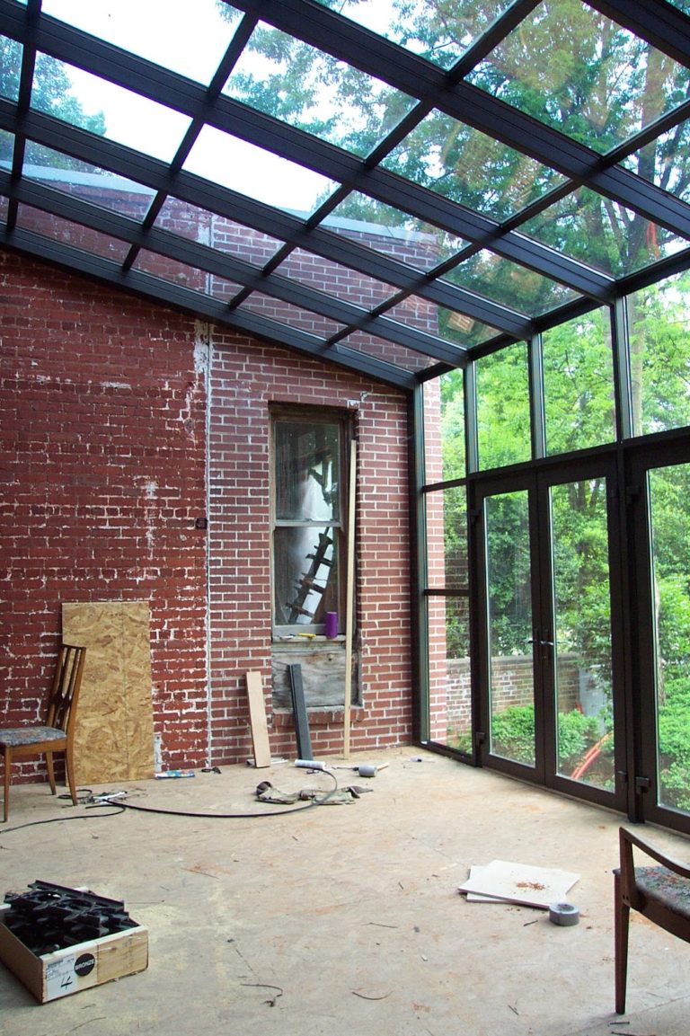 A window into the first floor Mother-in-Law/Master suite